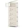 Bookcase 59.5x35.5x162cm., white