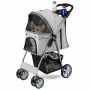 Dog stroller 87x46x102cm., gray/black