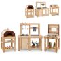 3-piece children's kitchen, light brown
