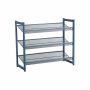 Shoe rack 3 shelves, blue