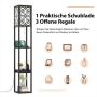 Floor lamp 26x26x160.5cm., black
