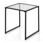Side table 43x43x45cm., black