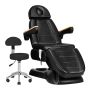 Электрическое косметологическое кресло Sillon Lux 273B, с табуретом AM-304, Чёрное
