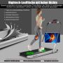 Electric treadmill, 12 km/h, Black/Silver, 124.5 × 106.5 × 65 cm