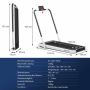 Electric treadmill, foldable, White, 124 × 107 × 69 cm