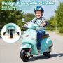 Electric motorcycle "Vespa", Green, 101 × 75 × 46 cm