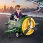Electric propeller plane for children, manual and remote control, 124 × 100 × 62 cm