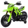 Electric children's motorcycle with wheels Aiyaplay 105x57x62cm., green/black