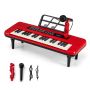 Electronic children's piano, 37 keys, Red, 46.5 × 17.5 × 5.5 cm