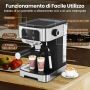 Espresso machine, 20 bar, 26 × 28 × 21 cm