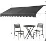 Awning 175x350x300cm., dark gray