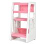 Kitchen tower 46.5x46.5x90cm., white/pink