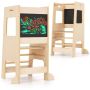 Kitchen tower 60x49x91.5cm., light brown/black