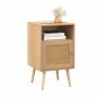 Bedside table 40x39x70cm., light brown