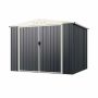 Garden storage shed 246x193x180cm., dark gray