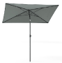 Outdoor umbrella 210x140x245cm., gray/black