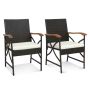 Set of 2 garden chairs 62x56x89cm, assorted colors