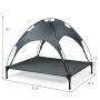 Dog bed 105x87x89cm., gray