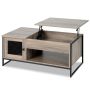 Coffee table 104x55x58cm., gray/black