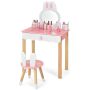Children's dressing table with stool, various colors