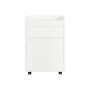Nightstand 40x40x54cm., white/black