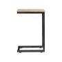 Coffee table 40x30x60cm., black/light brown