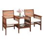 Outdoor bench 165x65x88cm., brown