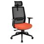 Office chair 60x65x126cm., black/red
