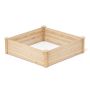 Raised bed 102x102x30cm., light brown color