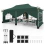 Gazebo 600x300x316cm., green color