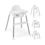 Baby high chair 66x60x85cm., white/silver color