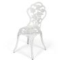 3-piece garden furniture set, white