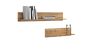 2 pcs. Shelves 100x18x16 cm, natural wood color