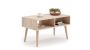 Scandinavian style coffee table Sandi 90x55x50cm, beige/white