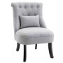 Armchair Homcom 52.5x69x77cm., gray/black