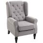 Armchair Homcom 74x86x102cm., gray/black