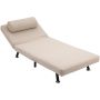 Armchair-bed Homcom 75x70x75cm., beige/black