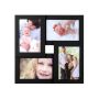 Collage for 4 photos, black