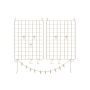 Hanging wall grids for hanging photos/jewelry, 2 pcs. LPP01GD