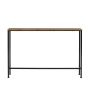 Console table 120x20x80cm., black/brown