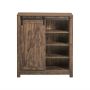 Shoe cabinet 80x35x92cm., brown/black