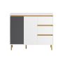 Chest of drawers 97x34x80cm., various colors