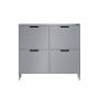 Shoe cabinet 100x19x90cm., gray