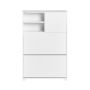 Shoe cabinet 71x24x118cm., white