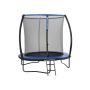 Trampoline Ø 244 cm. with safety net, ladder and padded posts, blue