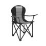 Camping chair 58x90x102cm., black/gray