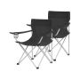 Folding camping chairs 2 pcs.