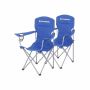 Camping chair set of 2, blue