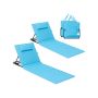 Set of 2 beach loungers 158x55x52cm., blue/black