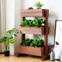 Flower stand, 3 tiers, Brown